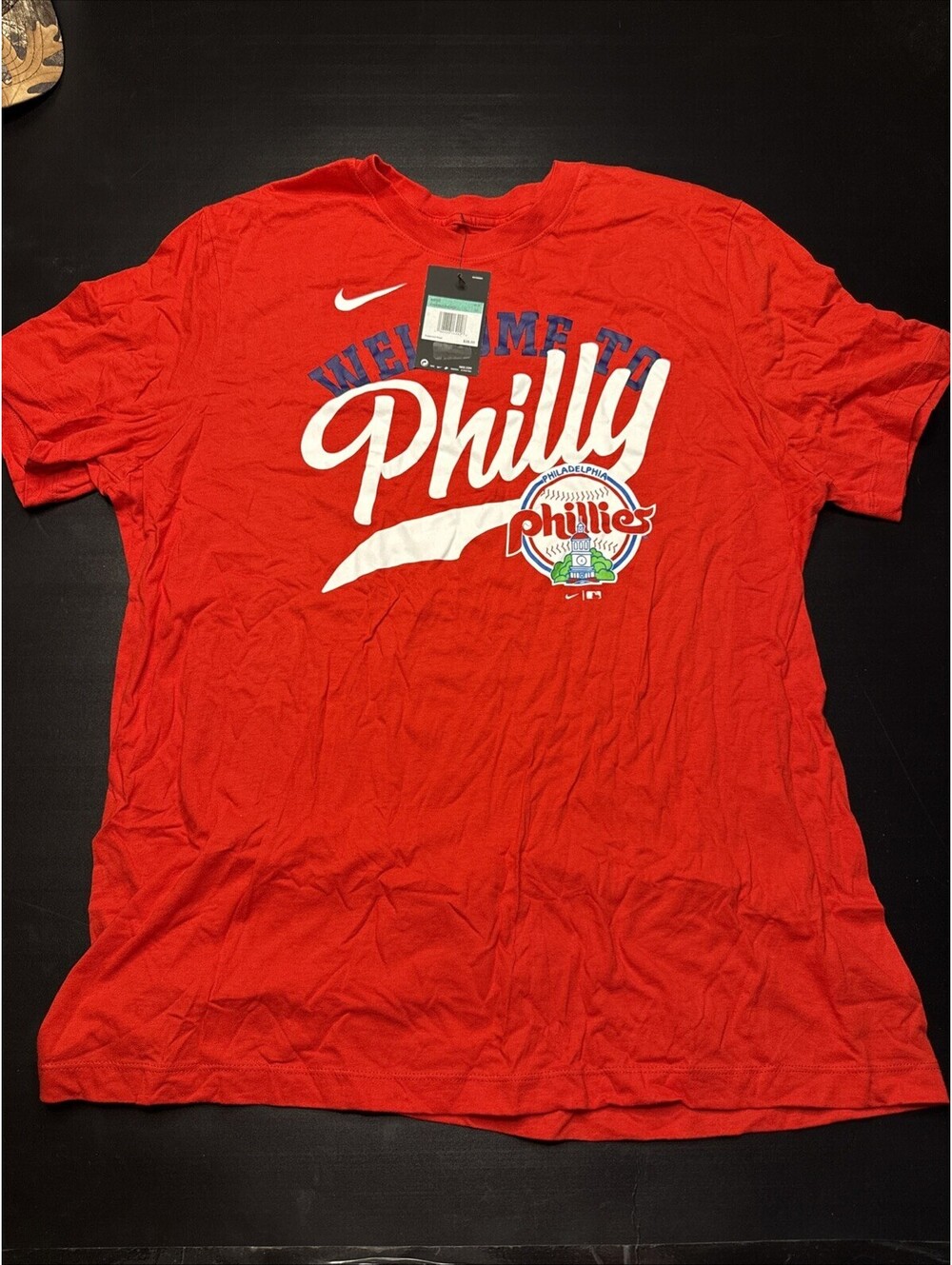 Nike Men’s Phillies T Shirt Size XL New Welcome To Philly Philadelphia Baseball